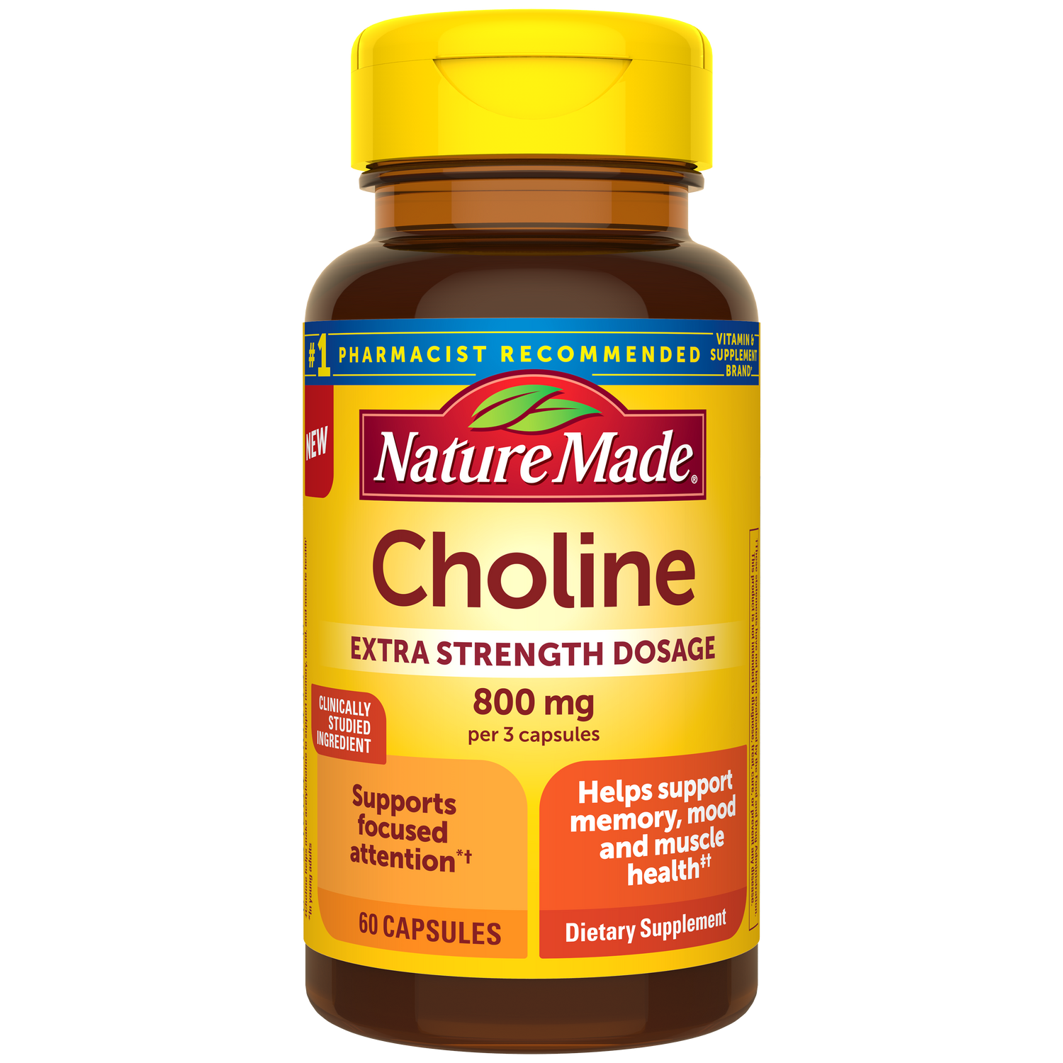 Choline Extra Strength Dosage 800 Mg Per 3 Capsules |